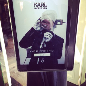 iPads for selfie loving millennials at Karl Lagerfeld's new Regent Street store