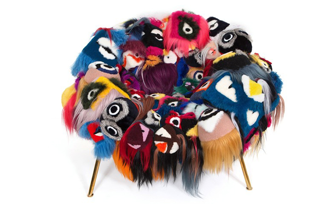 Fendi's Armchair of a Thousand Eyes, by Campana Brothers for Salone del Mobile, Milan 2015