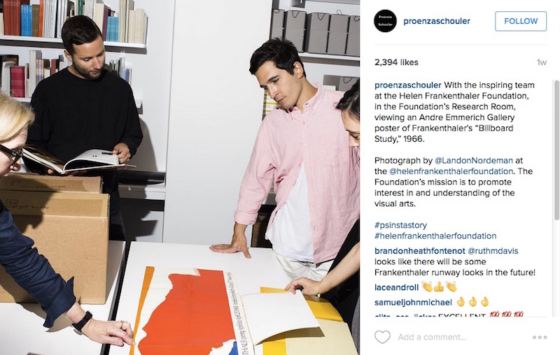 Proenza Schouler AW15 behind the scenes Instagram visual diary